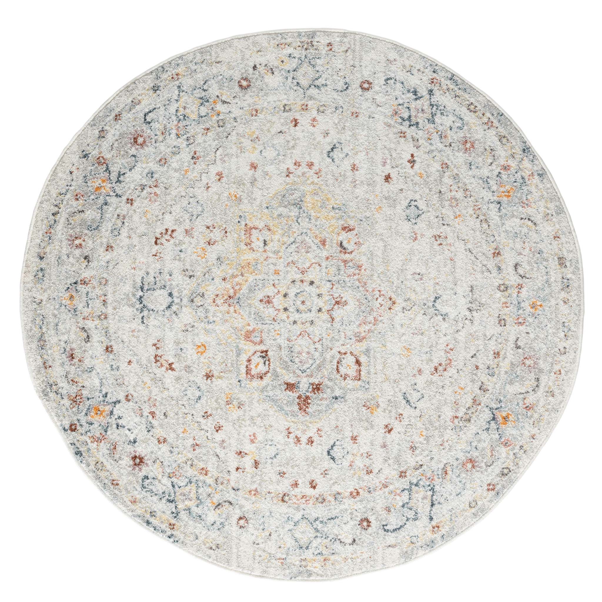 Ornate Persian Vintage Circular Rug