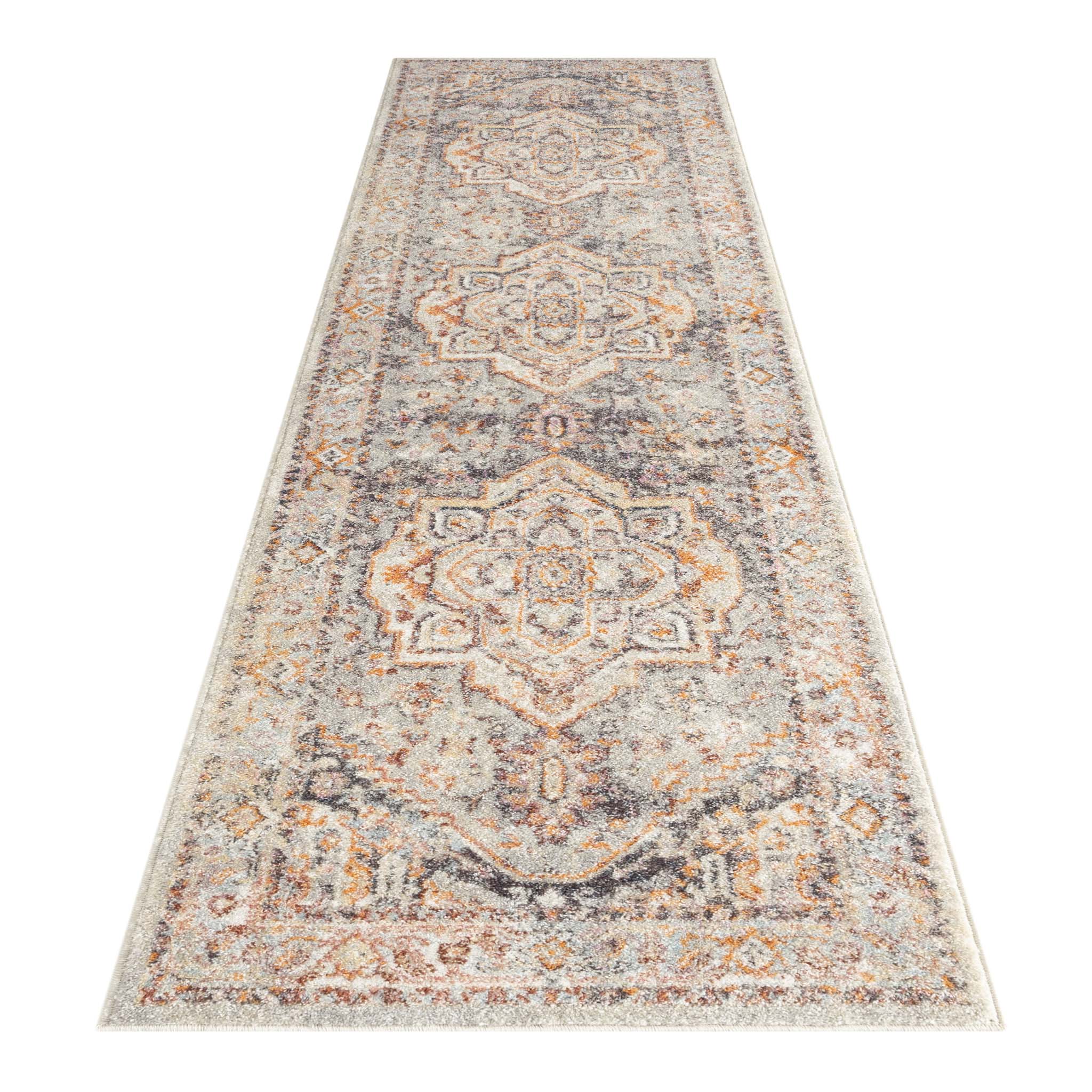 Ornate Persian Vintage Rug Grey