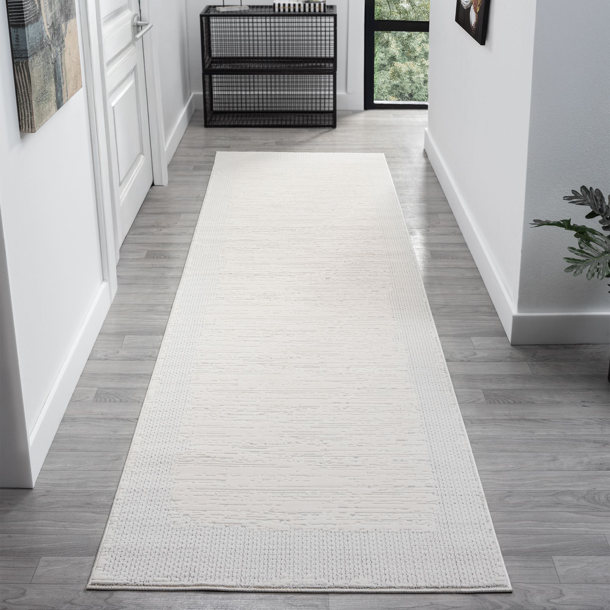 Adriano Soft Pile Ivory Runner