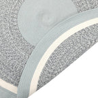 Cyrus Melange Blue Reversible Braided Rug