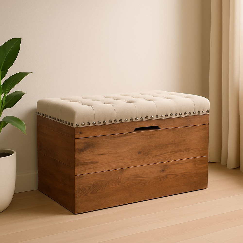 Modena Bench Modena Storage Bench - Tufted Seat Ottoman | La'Grace Home