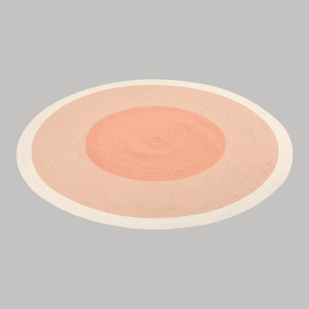 Bella Coral Off White Braided Reversible Kids Rug