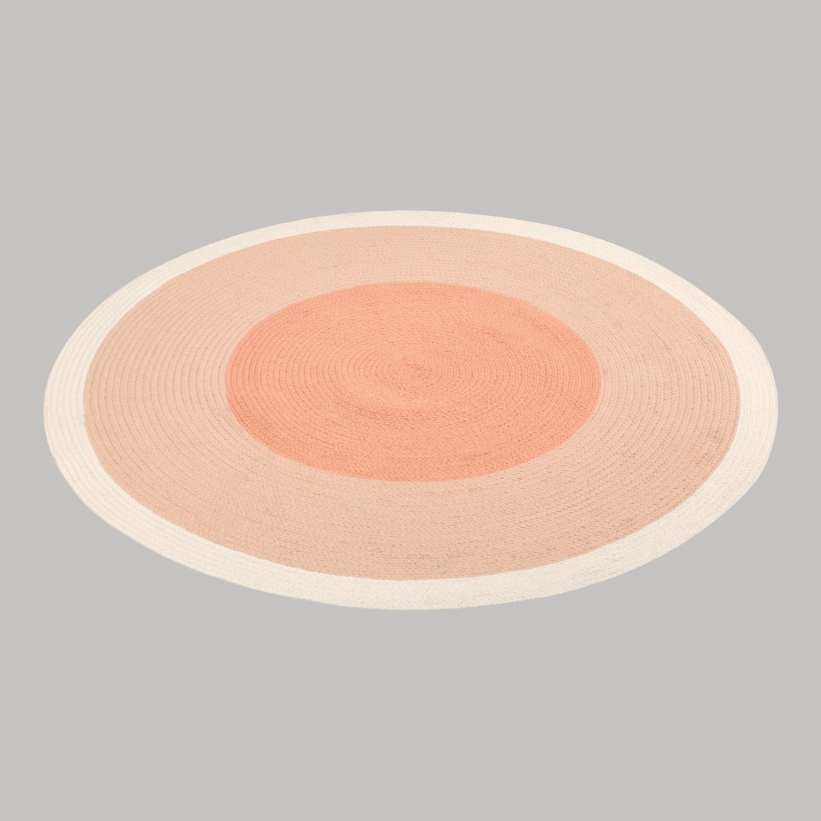 Bella Coral Off White Braided Reversible Kids Rug