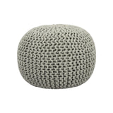 Braided Ottoman Pouffe Footstool Hand Knitted
