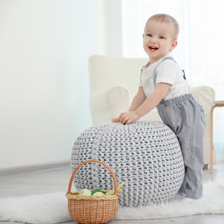 ottoman with baby