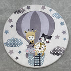 Ultra Soft Plush Kids Ballon Grey Mat