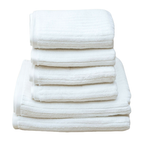 White Stripe Organic Soft 6 pieces Towel Set