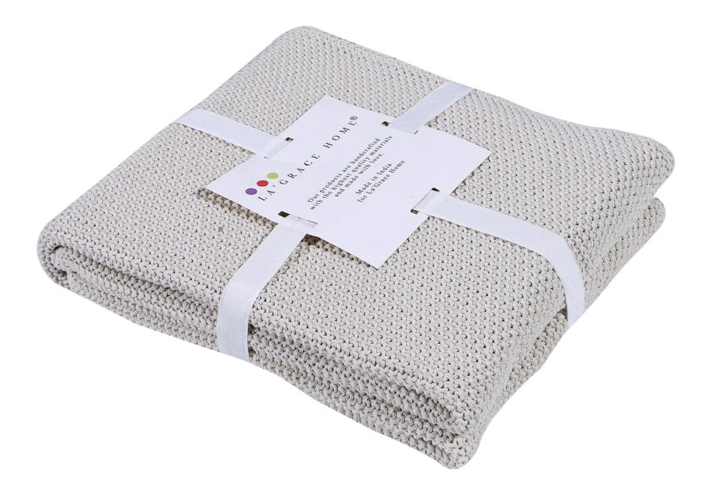 Marlin Cotton Luxe Knitted Throw