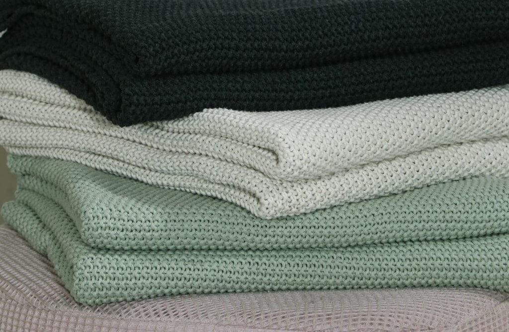 Marlin Cotton Luxe Knitted Throw