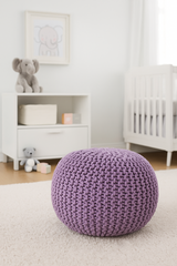 Braided Ottoman Pouffe Footstool Hand Knitted